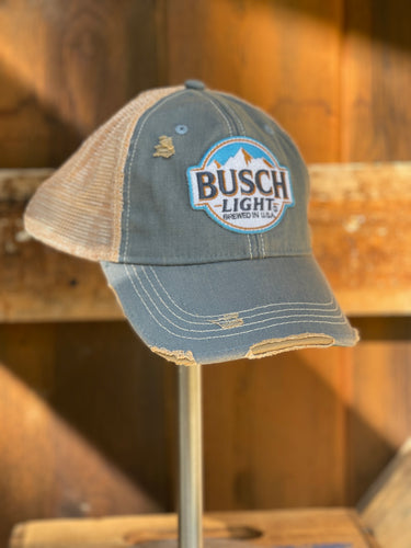 Busch Light Retro Hats at Angry Minnow Vintage